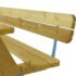 Rugleuning voor picknicktafel - 180 cm