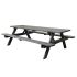 Picknicktafel Deluxe 240 x 70 cm - Zwart